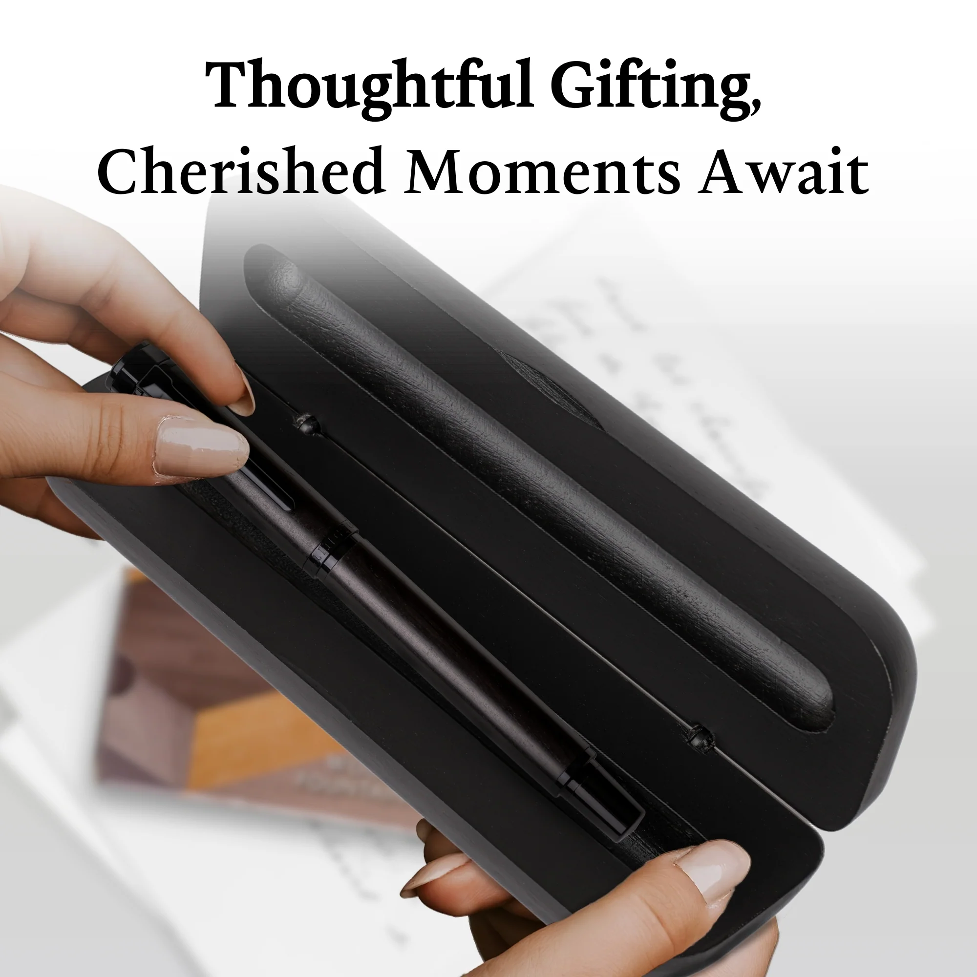 Ebon Elegance Blackwood Fountain Pen - Image 5
