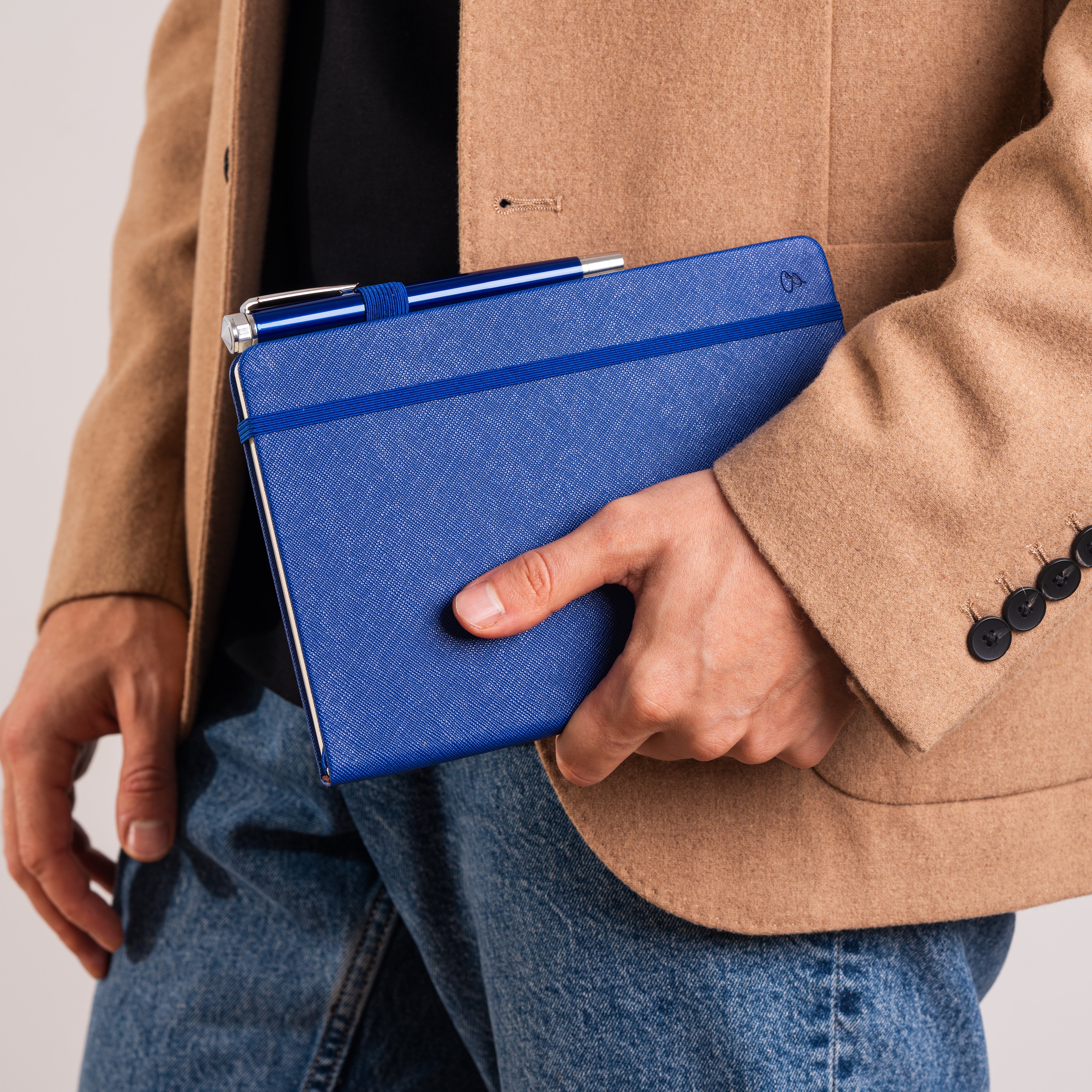 Blue Journal - PU Saffiano Leather - Image 5