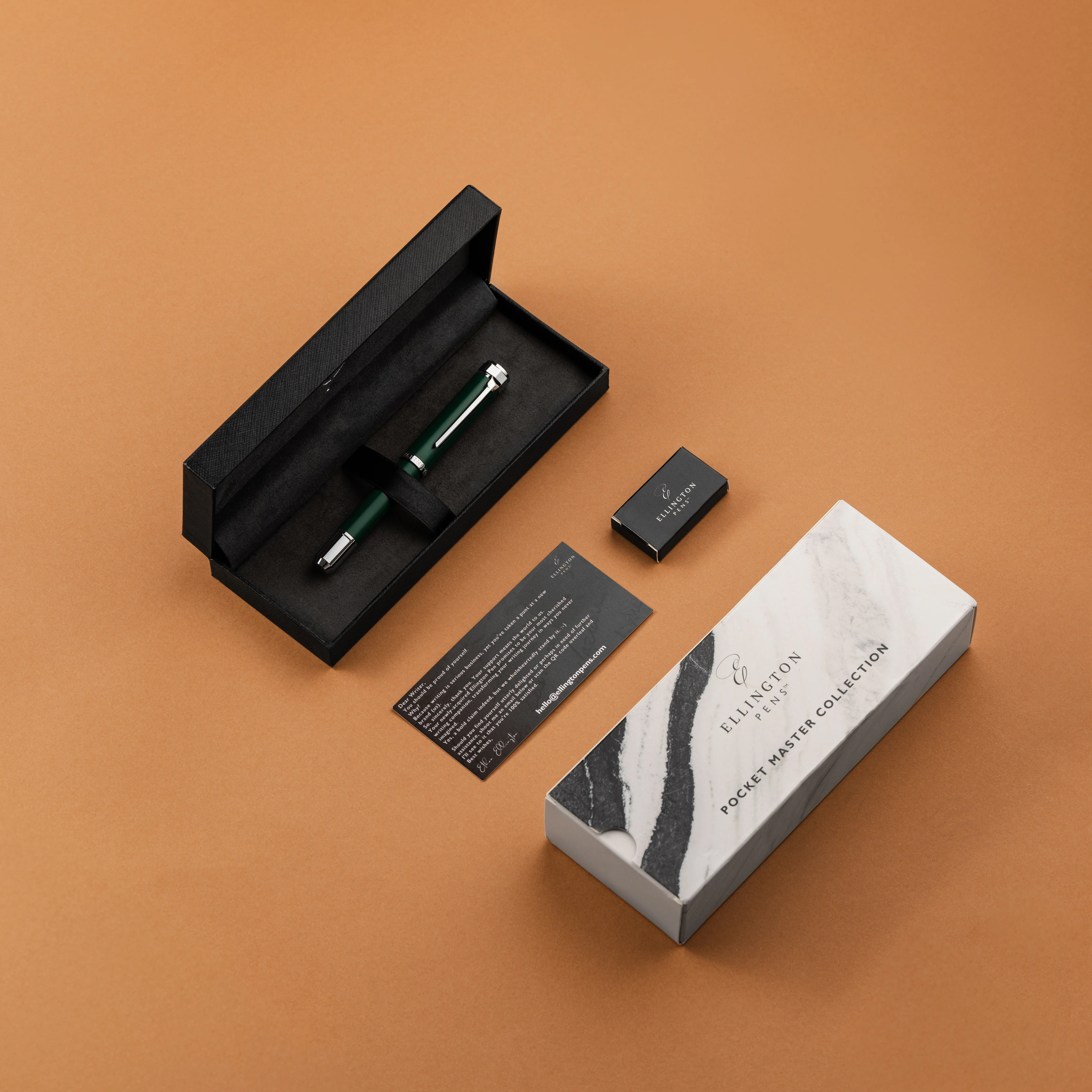 Emerald Sterling Pocket Size Fountain Pen - Image 4