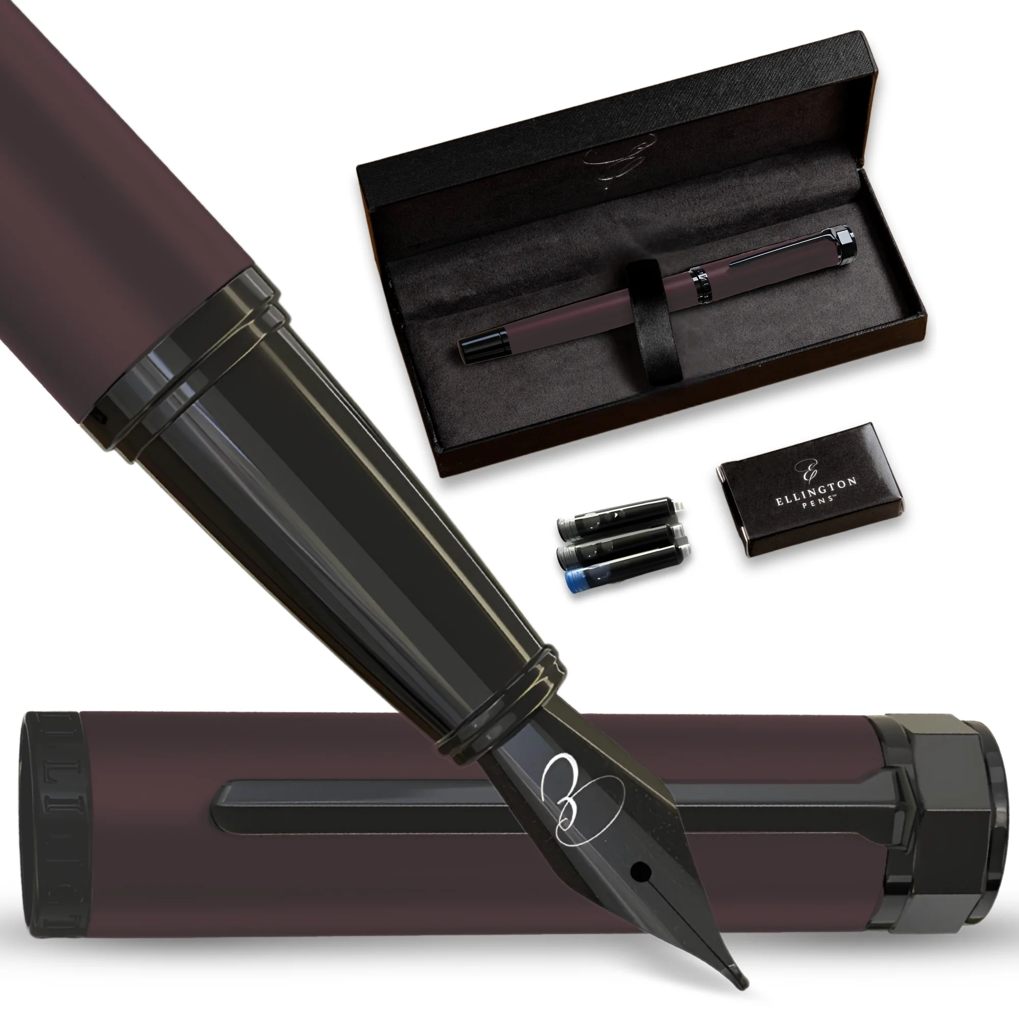 Imperial Flame Matte Fountain Pen - Image 4