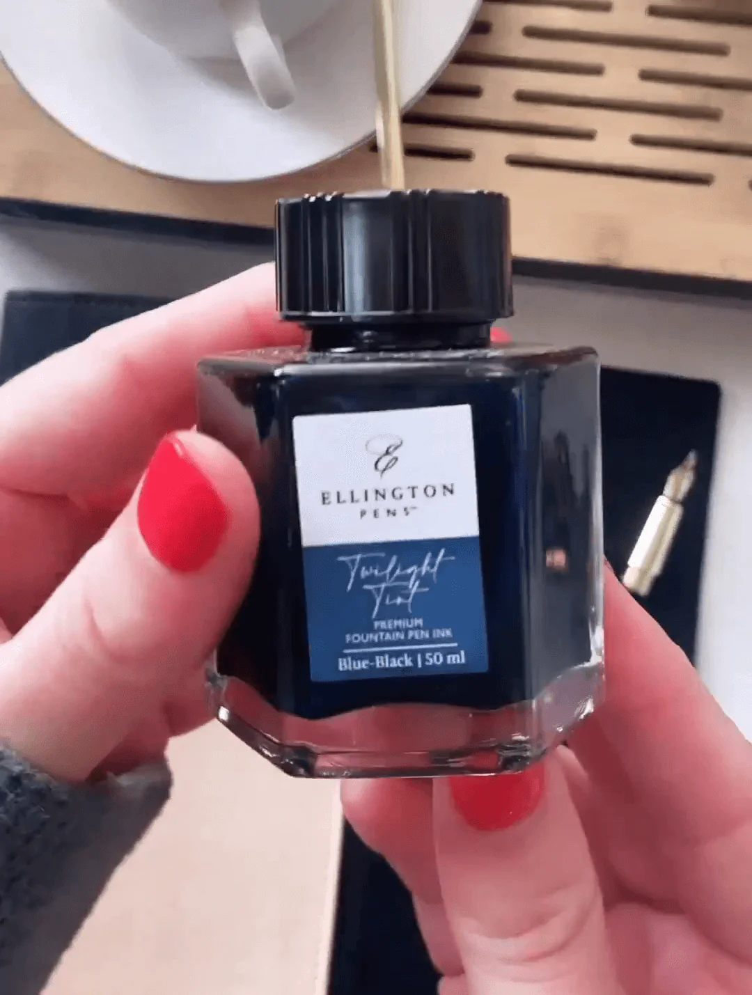 Ink Bottle Skyline Script Blue - Image 4