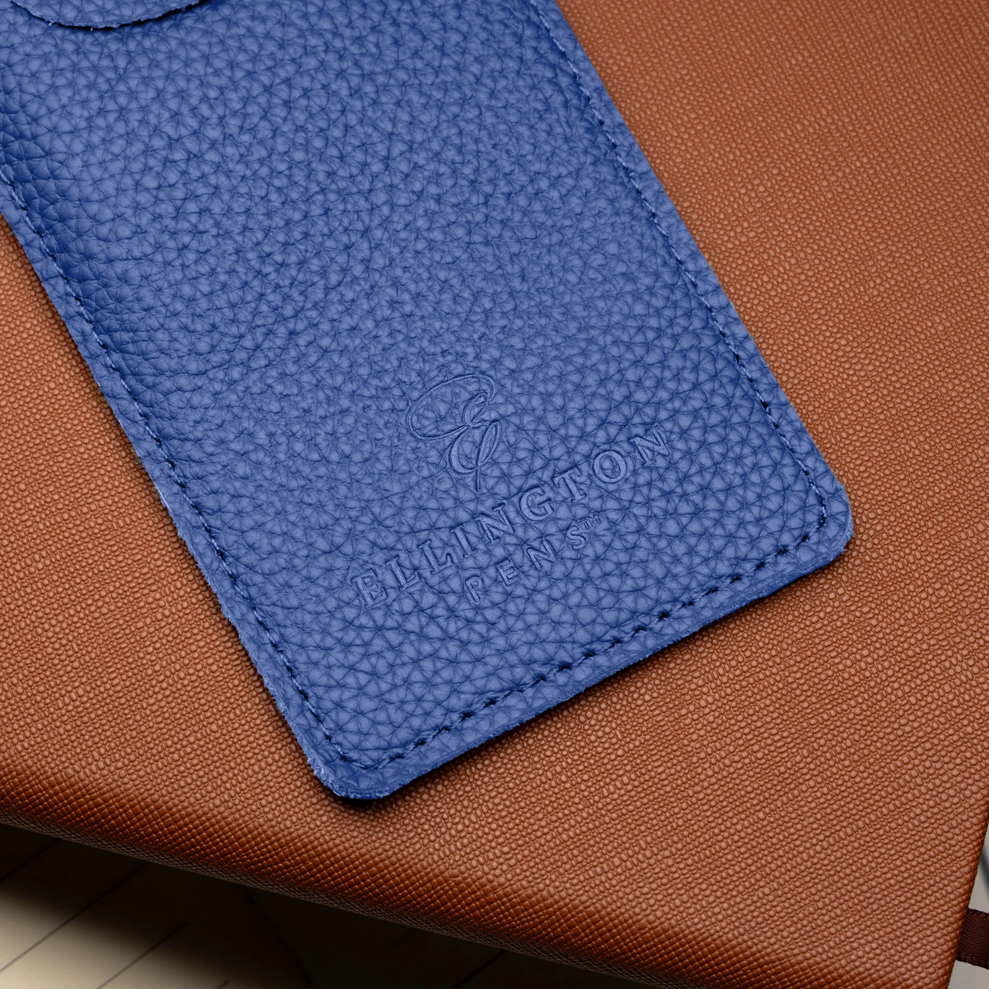 Blue Leather Pen Case with Gift Box - Image 8