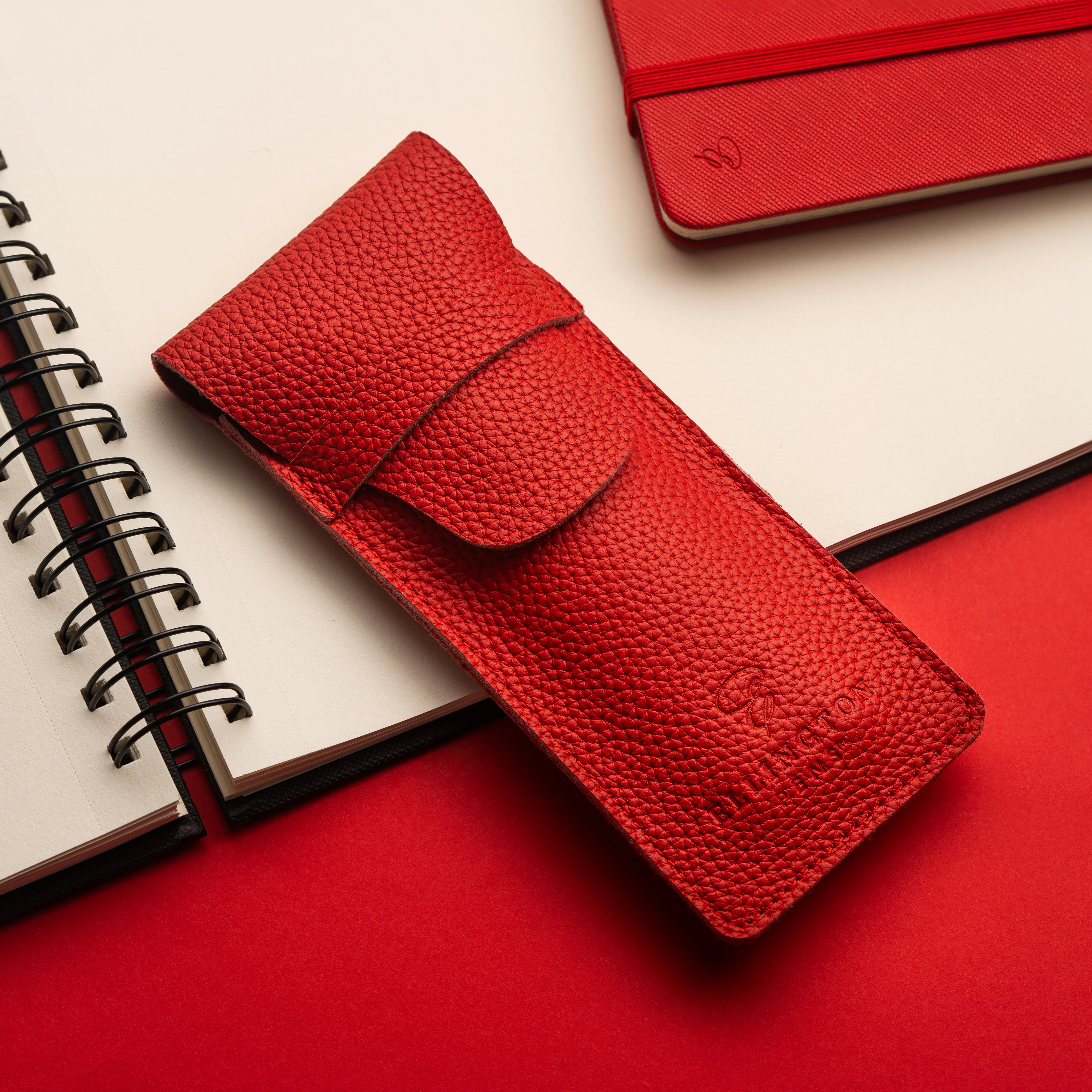Leather Pen Case Red - Image 4