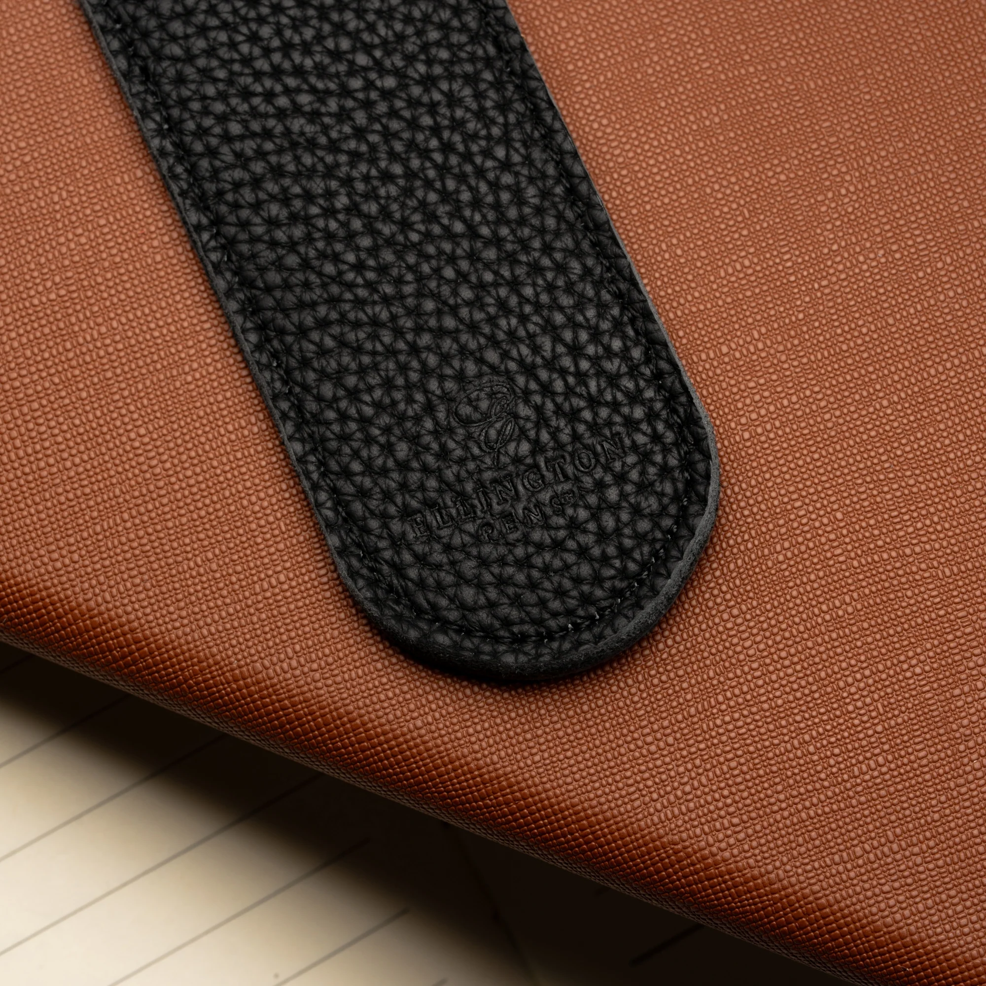 Black Leather Pen Sleeve with Gift Box - Image 8