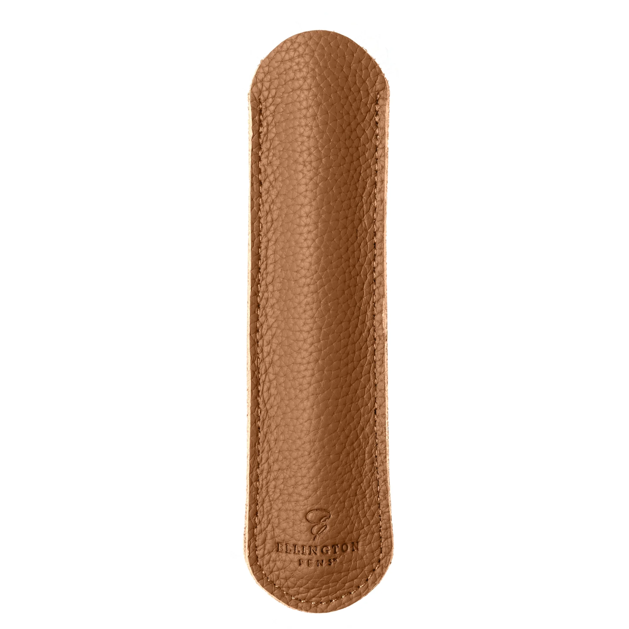 Tan Brown Leather Pen Sleeve with Gift Box - Image 3