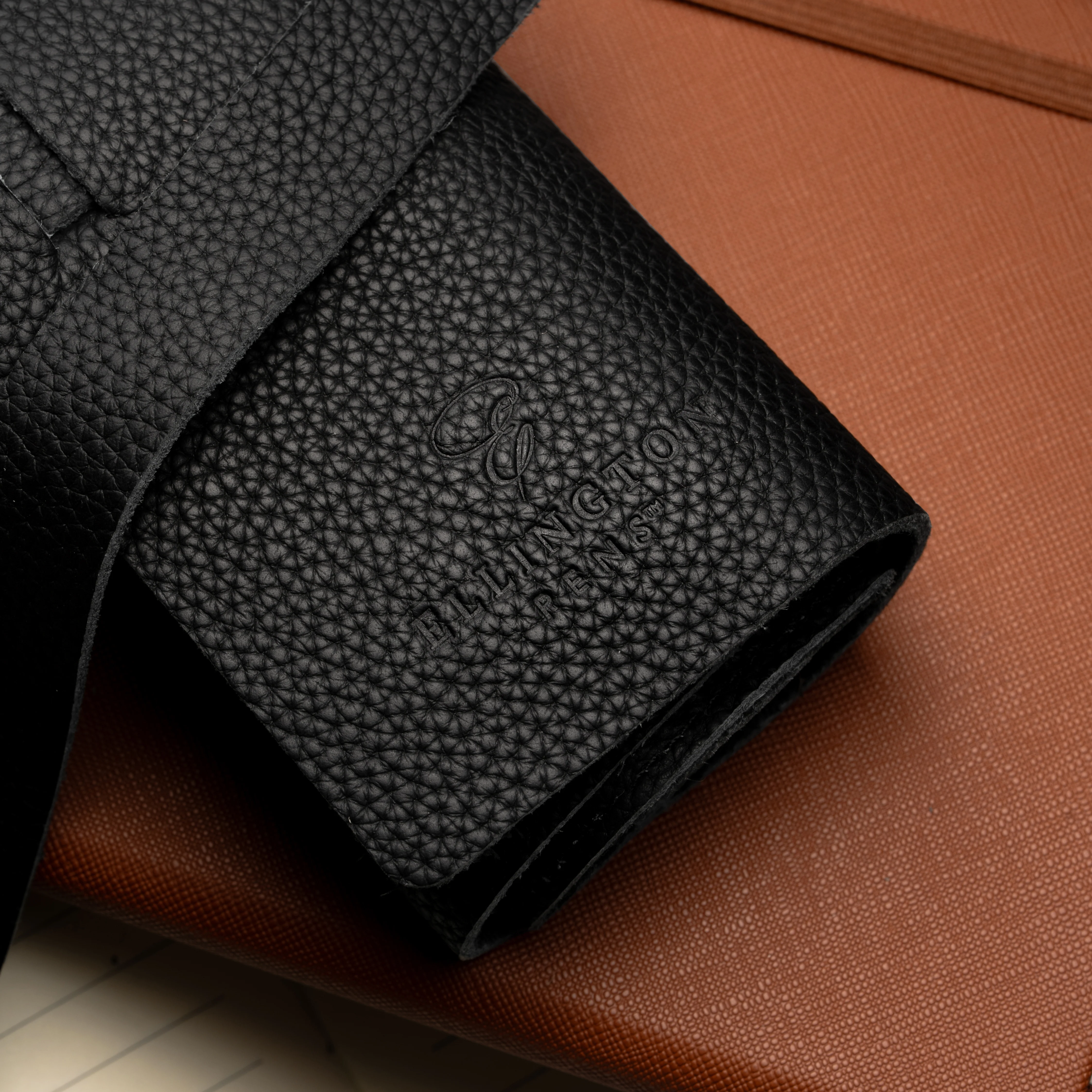 Leather Roll Pen Case Red - Image 10