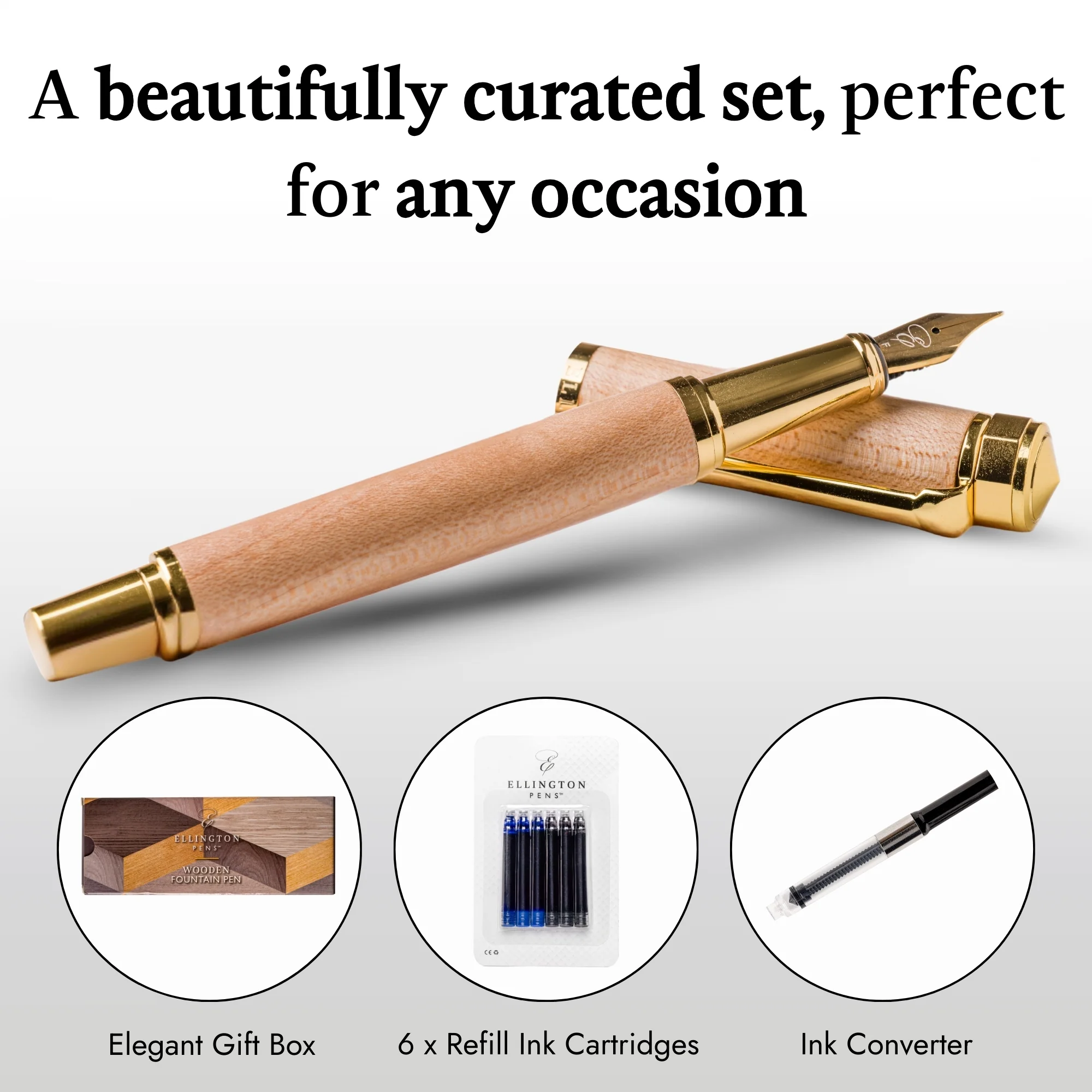 Maple Harmony Maplewood Fountain Pen - Image 4