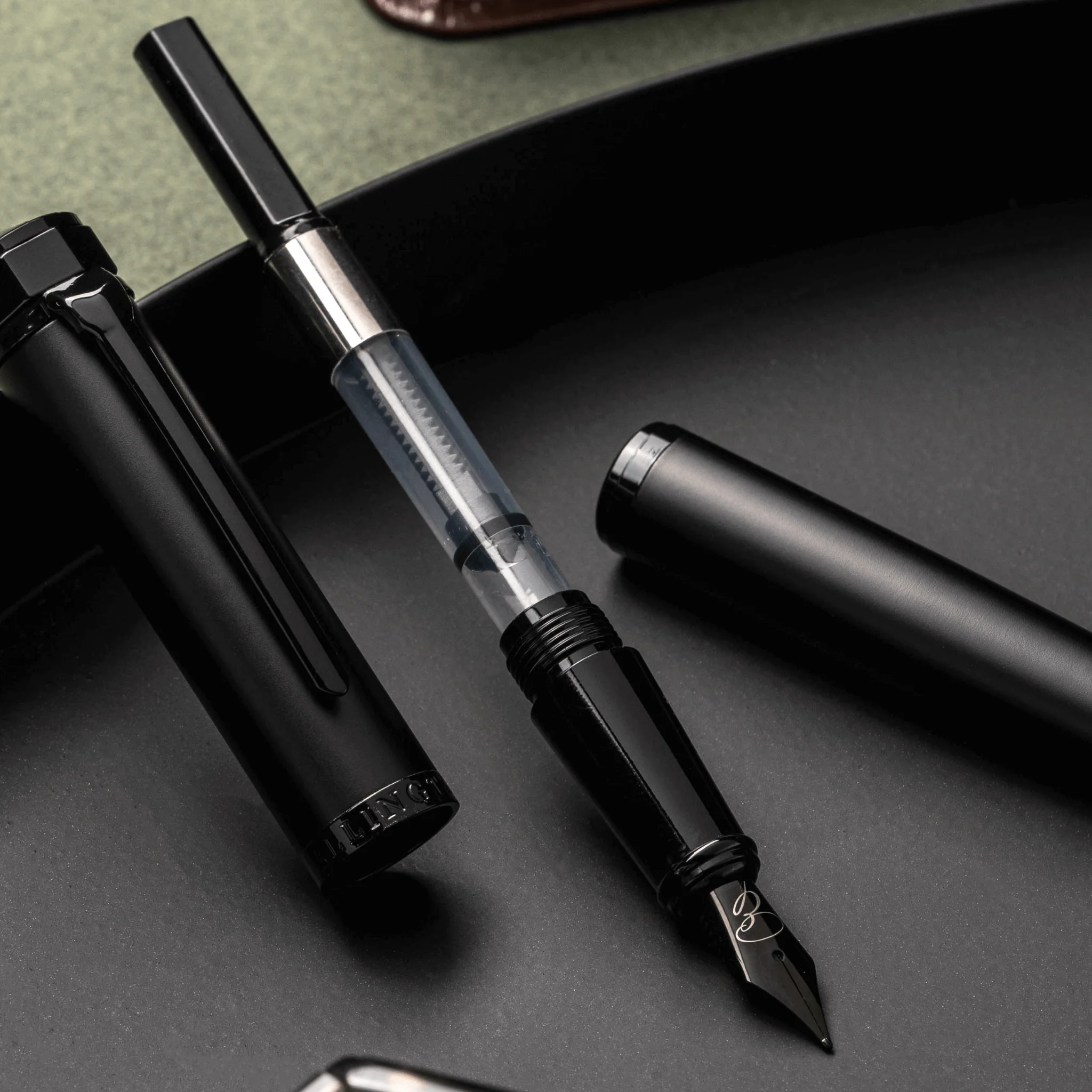 Replacement Nib with Ink Converter - All Black - Image 4
