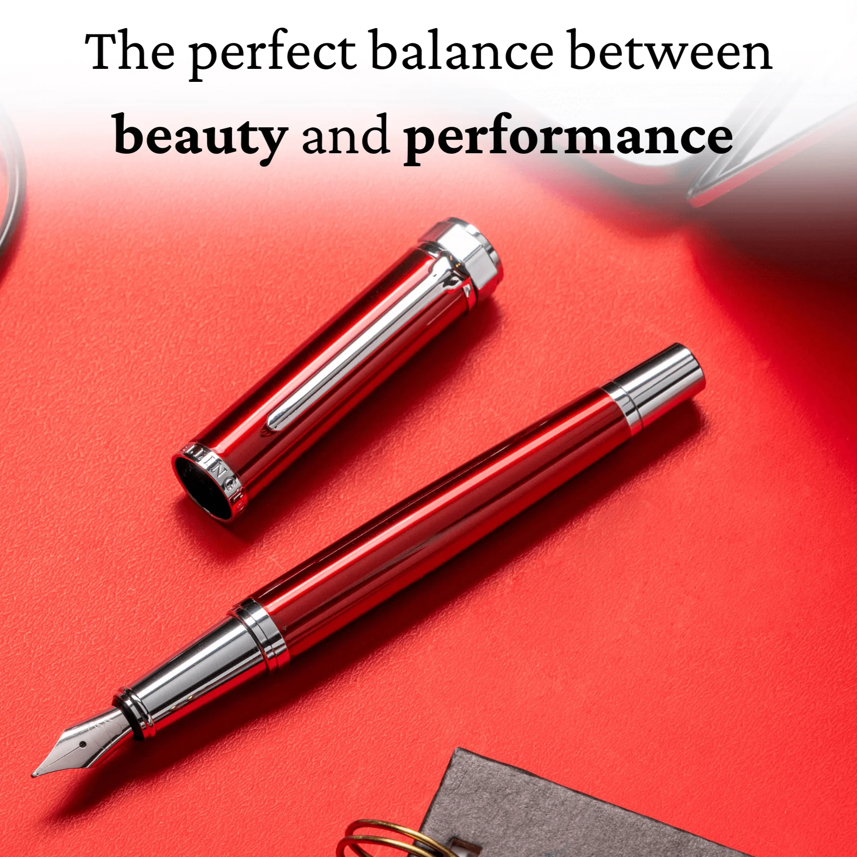 Scarlet Slate Fountain Pen - Image 3