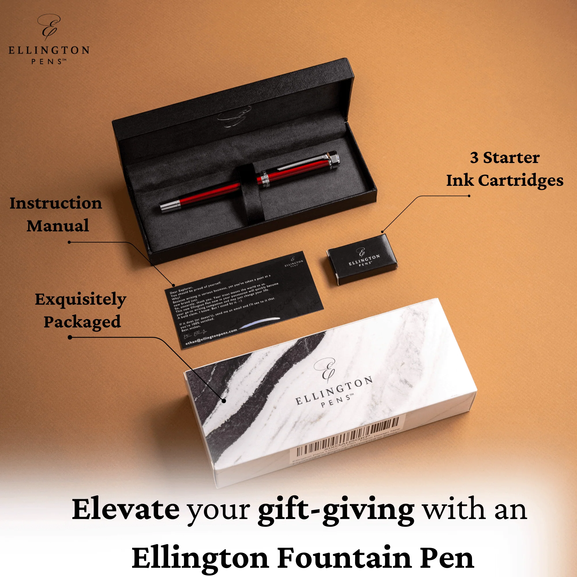 Scarlet Slate Fountain Pen - Image 4