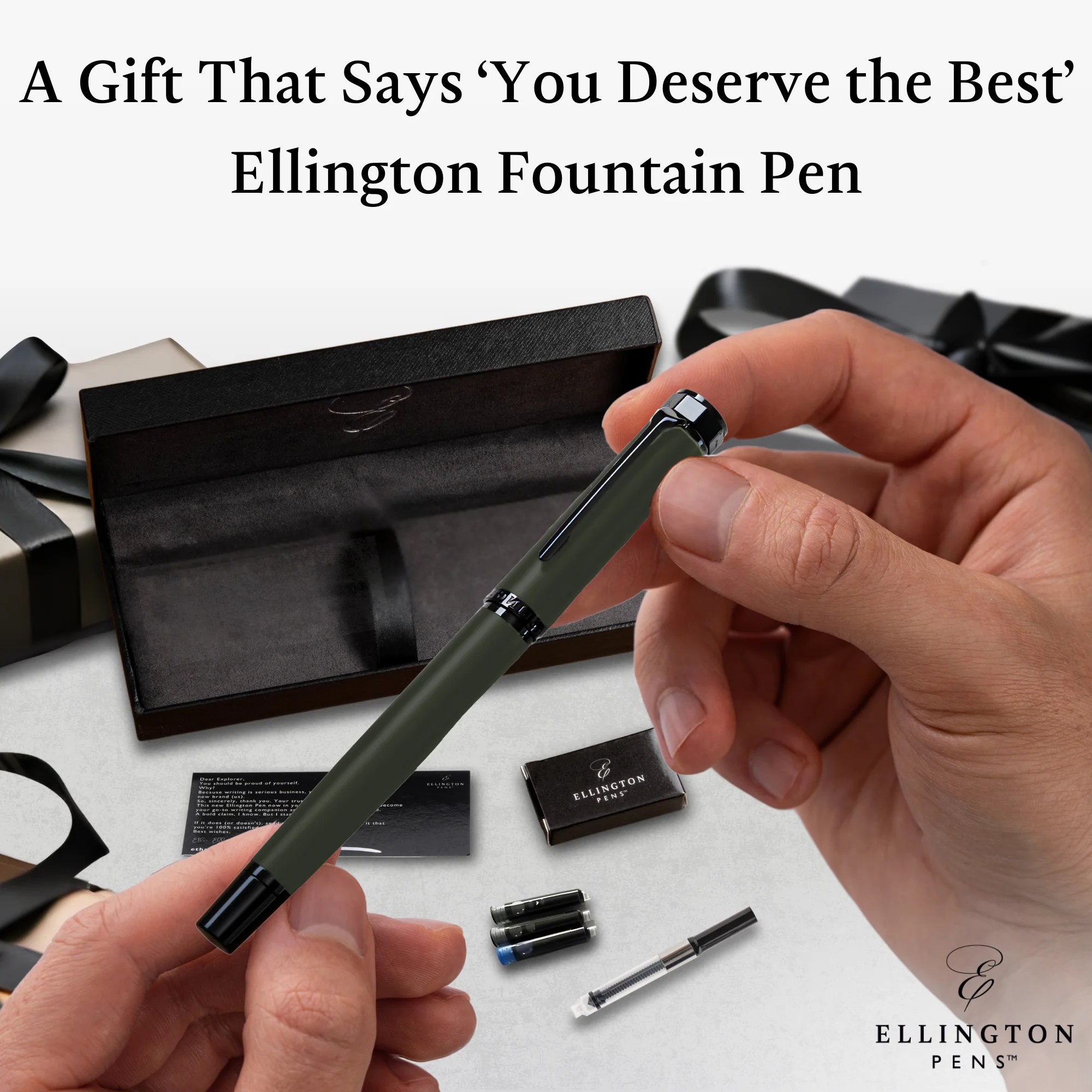 Shadow Pine Matte Fountain Pen - Image 7