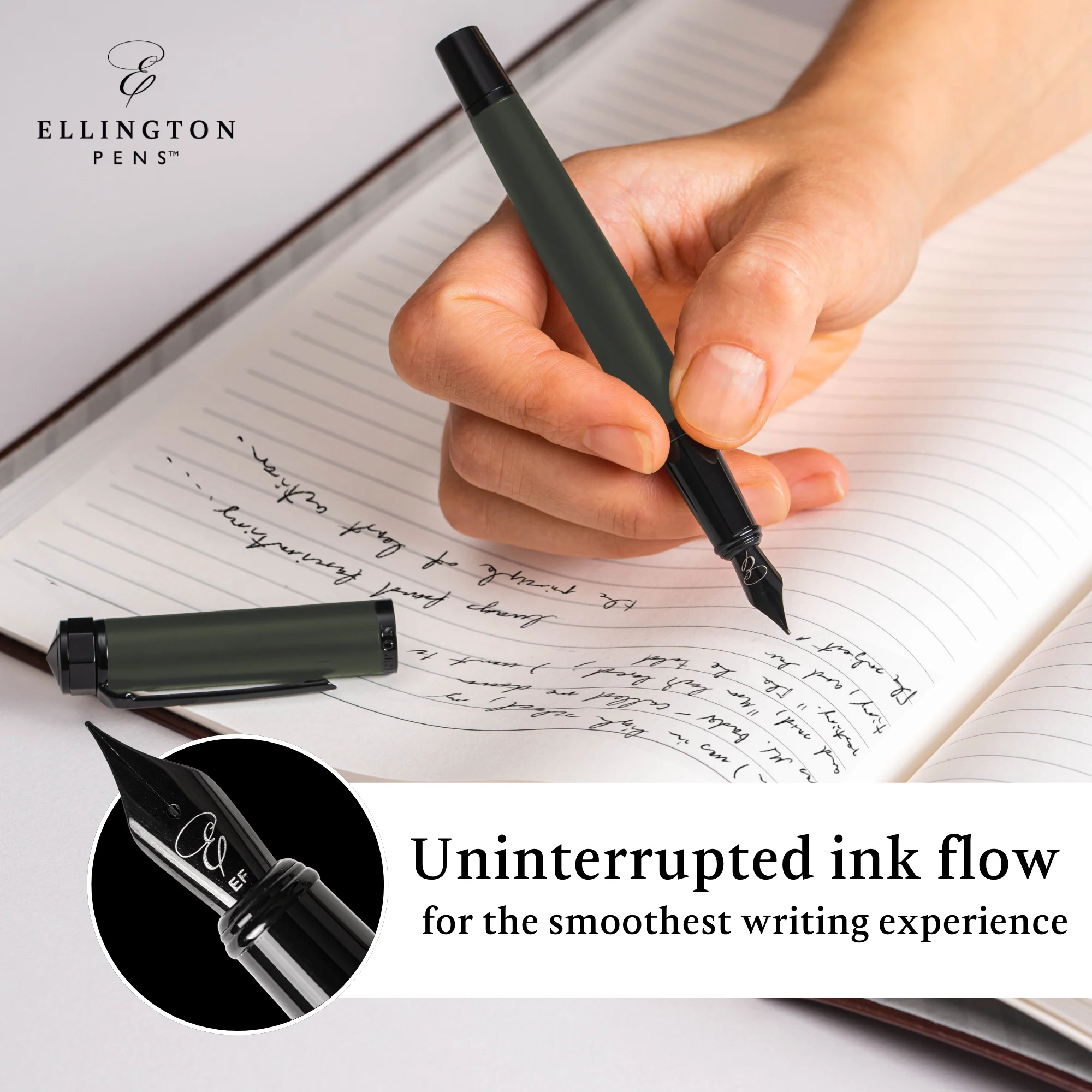 Shadow Pine Matte Fountain Pen - Image 8