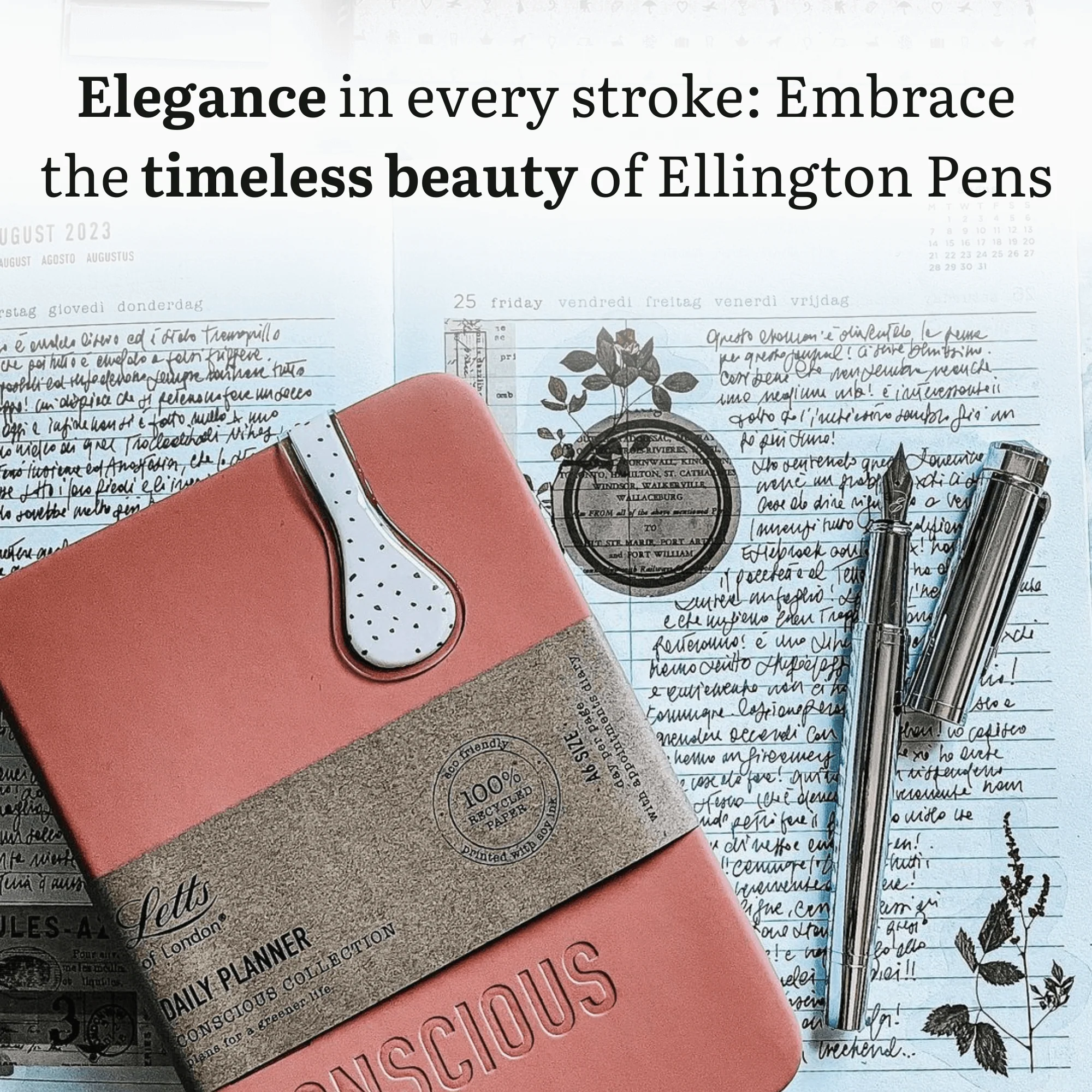 Silver Sonata Fountain Pen - Image 9