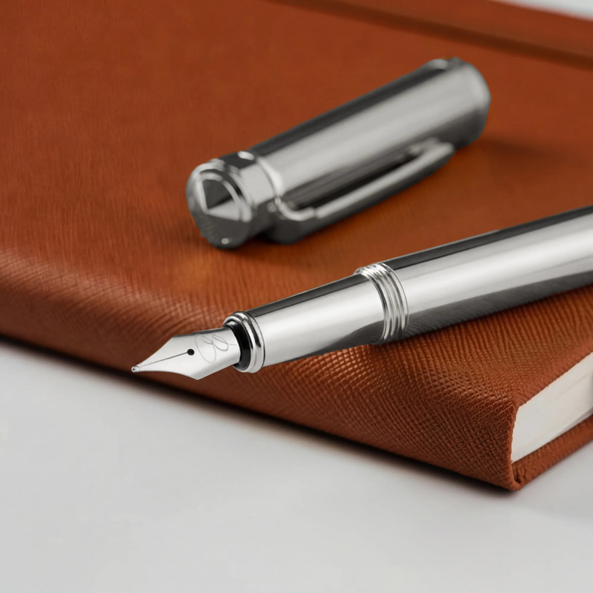 Silver Sonata Pocket Size Fountain Pen - Image 4