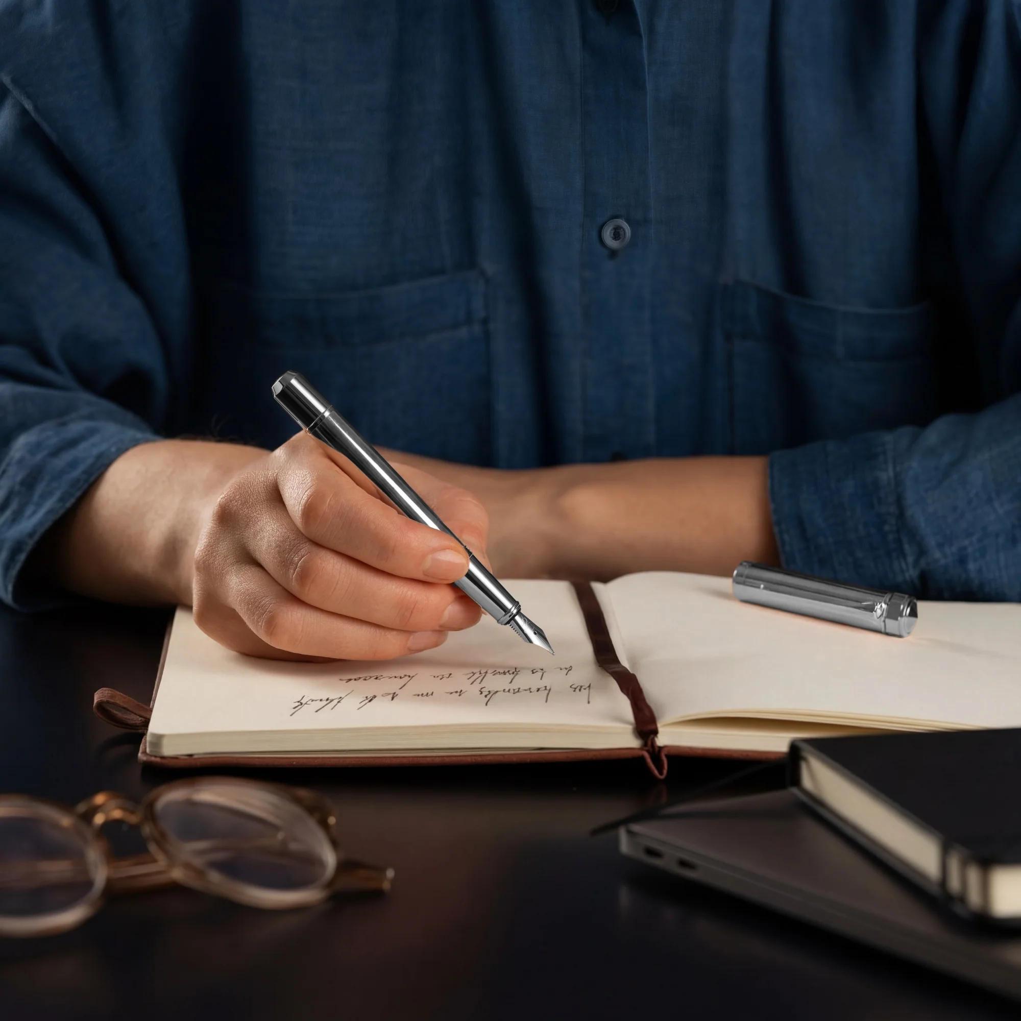 Silver Sonata Pocket Size Fountain Pen - Image 8