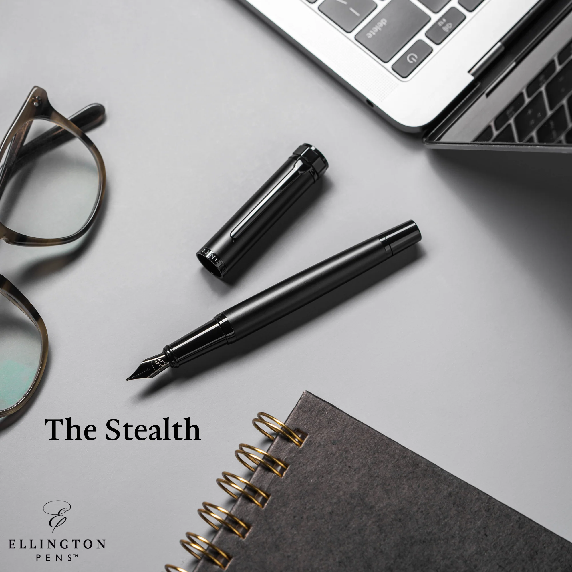 The Stealth Fountain Pen and Ballpoint Duo Journal Set - Image 3